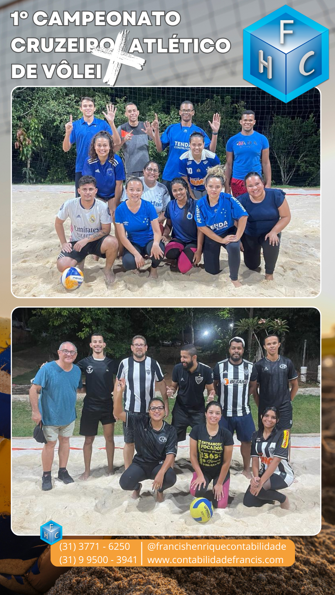1º CAMPEONATO DE VÔLEI - CRUZEIRO X ATLÉTICO